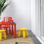 IKEA MAMMUT МАММУТ Табурет дитячий, для дому / вулиці / жовтий 20382324 203.823.24