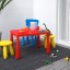 IKEA MAMMUT МАММУТ Стіл дитячий, для дому / вулиці червоний, 77x55 см 60365167 603.651.67