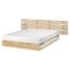 IKEA MANDAL Ліжко двоспальне, Узголів'я, береза / білий, 160 х 202 см 89094948 890.949.48