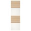 IKEA MEHAMN МЕХАМН 4 панелі для рами розсувних дверей, під білений дуб / білий, 75x236 см 40421188 404.211.88