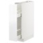 IKEA METOD МЕТОД Шафа підлогова / з висувним внутрішнім елементом, білий / Voxtorp глянцевий / білий, 20x60 см 39254147 392.541.47
