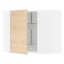 IKEA METOD МЕТОД Кутова настінна шафа з каруселлю, білий / Askersund візерунок світлий ясен, 68x60 см 79215757 792.157.57
