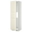 IKEA METOD МЕТОД Висока шафа для холодильника або морозильника з дверцятами, білий / Bodbyn кремовий, 60x60x200 см 89925540 899.255.40