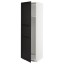 IKEA METOD МЕТОД Висока шафа для холодильника або морозильника з дверцятами, білий / Lerhyttan чорний морилка, 60x60x200 см 79257747 792.577.47