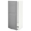 IKEA METOD МЕТОД Висока шафа для холодильника / морозильника, білий / Bodbyn сірий, 60x60x140 см 89925677 899.256.77