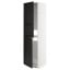 IKEA METOD МЕТОД Висока шафа для холодильника / морозильника, білий / Lerhyttan чорний морилка, 60x60x220 см 09257802 092.578.02