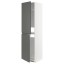 IKEA METOD МЕТОД Висока шафа для холодильника / морозильника, білий / Voxtorp темно-сірий, 60x60x220 см 19310502 193.105.02