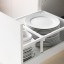 IKEA METOD МЕТОД / MAXIMERA МАКСІМЕРА Підлогова шафа з шухлядами, білий / Bodbyn сірий, 40x60 см 49913983 499.139.83