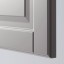 IKEA METOD МЕТОД Висока шафа для холодильника / морозильника / 2дверцят, білий / Bodbyn сірий, 60x60x220 см 89925663 899.256.63