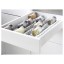 IKEA METOD МЕТОД / MAXIMERA МАКСІМЕРА Підлогова шафа з шухлядами, білий / Bodbyn кремовий, 40x60 см 39913356 399.133.56