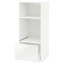 IKEA METOD МЕТОД / MAXIMERA МАКСІМЕРА Висока шафа для духовки / НВЧ, білий / Ringhult білий, 60x60x140 см 19924803 199.248.03