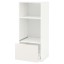IKEA METOD МЕТОД / MAXIMERA МАКСІМЕРА Висока шафа для духовки / НВЧ, білий / Veddinge білий, 60x60x140 см 59923712 599.237.12