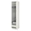 IKEA METOD МЕТОД / MAXIMERA МАКСІМЕРА Висока шафа з відділенням для аксесуарів для прибирання, білий / Veddinge білий, 40x60x200 см 09354233 093.542.33