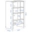 IKEA METOD МЕТОД Навісна шафа для вбудованої витяжки, білий, 60x37x100 см 10547641 105.476.41