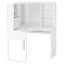 IKEA MICKE МІККЕ Письмовий стіл кутовий, білий, 100x142 cм 50250713 502.507.13