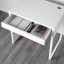 IKEA MICKE / GUNRIK Письмовий стіл і стілець, білий / бірюзовий 99506604 995.066.04