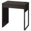 IKEA MICKE МІККЕ Письмовий стіл, чорно-коричневий, 73x50 см 20244747 202.447.47