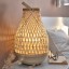 IKEA MISTERHULT МІСТЕРГУЛЬТ Лампа настільна, бамбук / ручна робота, 36 см 50437626 504.376.26