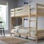 IKEA MYDAL МЮДАЛЬ Двоярусне ліжко, сосна, 90x200 см 00102452 001.024.52