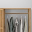 IKEA NORDKISA НОРДКІСА Відкритий гардероб / розсувні двері, бамбук, 120x186 cм 00439468 004.394.68