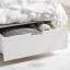 IKEA NORDLI НОРДЛІ Ліжко двоспальне з шухлядами, білий, 140x200 см 40349847 403.498.47