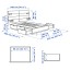 IKEA NORDLI Ліжко з контейнером і матрацом, 140x200 см 89539619 895.396.19
