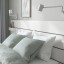 IKEA NORDLI Ліжко з контейнером і матрацом, з узголів'ям білий / Åkrehamn середньої жорсткості, 160x200 см 29539641 295.396.41