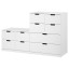IKEA NORDLI НОРДЛІ Комод 10 ящиків, білий, 160x99 cм 29248010 292.480.10