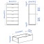 IKEA NORDLI НОРДЛІ Комод, 6 ящиків, білий, 80x145 cм 89239499 892.394.99