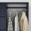 IKEA NORDMELA НОРДМЕЛА Комод із платтяною штангою, чорно-синій, 119x118 cм 00421656 004.216.56