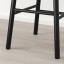 IKEA NORRARYD НОРРАРЮД Табурет барний зі спинкою, чорний, 74 см 00397736 003.977.36