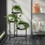 IKEA OLIVBLAD ОЛІВБЛАД Підставка для рослин, для дому / вулиці чорний, 58 см 50486650 504.866.50