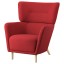 IKEA OSKARSHAMN ОСКАРШАМН Крісло з підголівником, Tonerud червоний 50521682 505.216.82