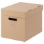 IKEA PAPPIS ПАППІС Коробка з кришкою, коричневий, 25x34x26 см 00100467 001.004.67