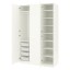 IKEA PAX ПАКС / FORSAND ФОРСАНД Шафа, білий / білий, 150x60x236 см 39246464 392.464.64