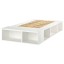 IKEA PLATSA ПЛАТСА Ліжко двоспальне з шафою, білий, 140x200 см 10453086 104.530.86
