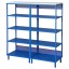 IKEA PLATSA ПЛАТСА Відкритий стелаж, блакитний, 120x42x133 см 49522913 495.229.13