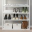 IKEA PLATSA ПЛАТСА Відкритий модуль для взуття, білий, 80x40x120 см 20452406 204.524.06