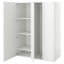 IKEA PLATSA ПЛАТСА Гардероб із 3 дверима, білий / Fonnes білий, 140x57x181 см 19424339 194.243.39