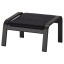 IKEA POÄNG ПОЕНГ Крісло з підставкою для ніг, чорно-коричневий / Knisa чорний 09484201 094.842.01