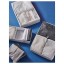 IKEA RENSARE РЕНСАРЕ Сумка для одягу 3 предмети, клітинка / сірий-чорний 30432502 304.325.02