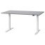 IKEA RODULF РОДУЛЬФ Письмовий стіл з регулюванням висоти, сірий / білий, 140x80 cм 99326170 993.261.70