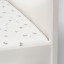 IKEA RÖDHAKE РЕДХАКЕ Простирадло для дитячого ліжечка, білий / візерунок ягоди, 60x120 см 70443853 704.438.53