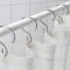 IKEA RUDSJÖN РУДШЕН Кільце для шторки у ванну, сталевий 50466015 504.660.15