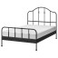 IKEA SAGSTUA САГСТУА Ліжко двоспальне, чорний, 140x200 см 89268892 892.688.92