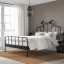 IKEA SAGSTUA САГСТУА Ліжко двоспальне, чорний / Lindbaden, 160x200 см 29495029 294.950.29