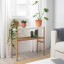IKEA SATSUMAS САТСУМАС Підставка для рослин, бамбук / білий, 70 см 90258156 902.581.56