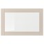 IKEA SINDVIK СІНДВІК Скляні двері, світлий сіро-бежевий / прозоре скло, 60x38 см 80490924 804.909.24