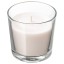 IKEA SINNLIG СІНЛІГ Свічка ароматична у склянці, Солодка ваніль/натуральний, 9 см 10337407 103.374.07