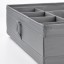 IKEA SKUBB СКУББ Коробка з відділеннями, темно-сірий, 44x34x11 см 50400005 504.000.05